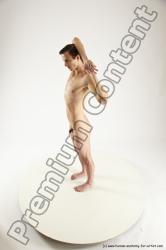 Nude Man White Standing poses - ALL Athletic Short Brown Standing poses - simple Multi angles poses Realistic